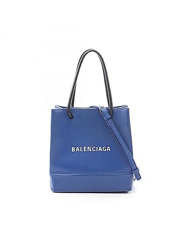 Balenciaga Balenciaga Shopping Tote XXS 2-Way Bag Handbag Leather Women's Blue/Black 572411 (view 1)