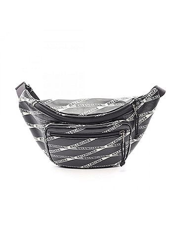 Balenciaga Balenciaga Explorer Waist Bag, Body Handbag, Leather, Men's &amp; Women's, Black, White, Gray (view 1)