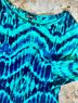 Express Print Blue Green Casual Dress Size S - photo 5