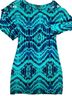 Express Print Blue Green Casual Dress Size S - photo 1