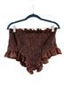 Free People Checkered-gingham Brown Blue Shorts Size M - photo 2
