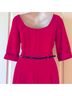 Black Halo Solid Red Pink Jumpsuit Size 2 - photo 9