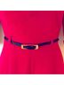 Black Halo Solid Red Pink Jumpsuit Size 2 - photo 5