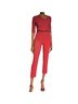 Black Halo Solid Red Pink Jumpsuit Size 2 - photo 1