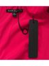 Black Halo Solid Red Pink Jumpsuit Size 2 - photo 3