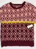 Maeve Graphic Pink Burgundy Pullover Sweater Size XS - photo 6