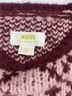 Maeve Graphic Pink Burgundy Pullover Sweater Size XS - photo 4