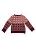 Maeve Graphic Pink Burgundy Pullover Sweater Size XS - photo 2