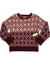 Maeve Graphic Pink Burgundy Pullover Sweater Size XS - photo 3