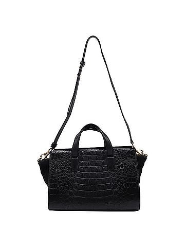 Alexander Wang Alexander Wang Pelican Croc-Embossed Tote Bag in Black Leather (view 2)