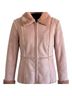 Forever 21 100% Polyester 80% Acrylic Pink Tan Faux Fur Jacket Size L - photo 1