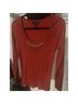 Willi Smith 100% Cotton Red Orange Long Sleeve Jersey Size M - photo 4