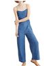 Madewell 100% Viscose Floral Blue Yellow Jumpsuit Size S - photo 1