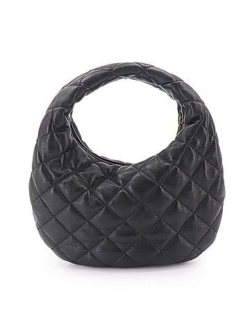 Saint Laurent Saint Laurent Icarino Handbag, Leather, Black, 8516891, Gold Hardware (view 2)