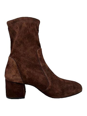 Stuart Weitzman Stuart Weitzman Sleek 60 Ankle Boots in Brown Suede (view 1)