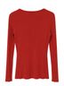 Willi Smith 100% Cotton Red Orange Long Sleeve Jersey Size M - photo 2