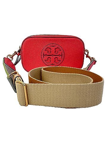 Tory Burch Tory Burch Mini Miller Crossbody Bag in Red Leather (view 1)