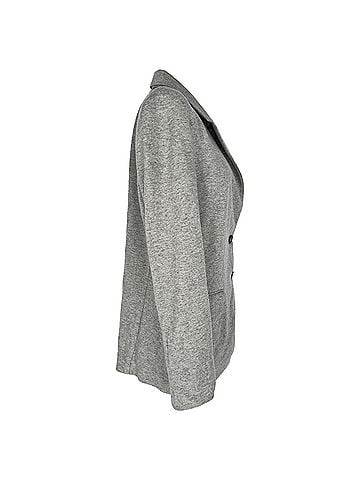 Brunello Cucinelli Brunello Cucinelli Single-Breasted Blazer in Grey Cashmere (view 2)