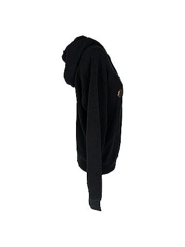 Gucci Gucci Sequined Logo Hooded Sweatshirt in Black Cotton (view 2)