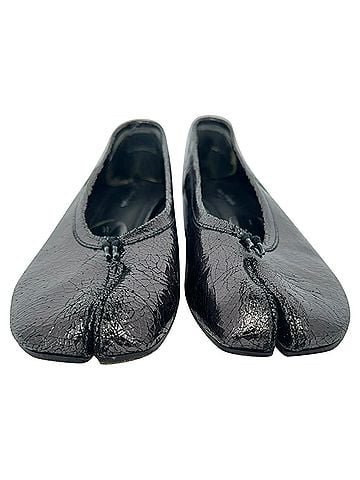 Maison Margiela Maison Margiela Tabi Block Heels in Black Leather (view 2)