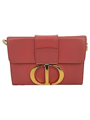 Christian Dior Dior 30 Montaigne Box Bag Shoulder Bag in Pink Leather (view 1)