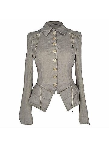 Stella McCartney Stella Mccartney Victorian Corset-Style Blazer in Cream Linen (view 1)