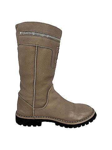Chanel Chanel Motorcycle Boots in Brown Leather (view 1)