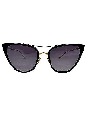 Loree Rodkin Loree Rodkin Jacklyn Cat-Eye Sunglasses in Gold Metal (view 1)