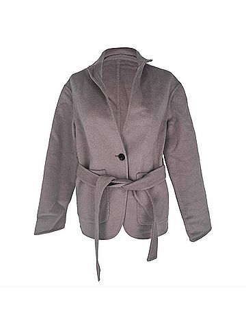 Gucci Gucci Belted Blazer in Grey Wool (view 1)
