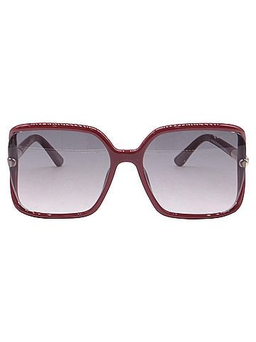 Tom Ford Tom Ford Solange-02 60MM Square Sunglasses in Red Acetate (view 1)