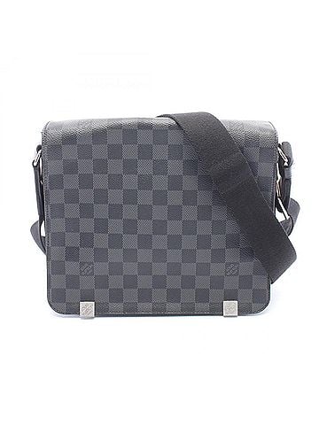 Louis Vuitton Louis Vuitton District PM NM Damier Graphite Shoulder Bag/Handbag, Coated Canvas and Leather, Men's, Black (N41028) (view 1)