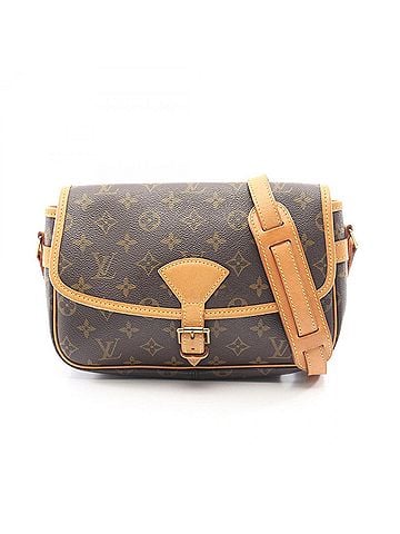 Louis Vuitton Louis Vuitton Sologne Monogram Shoulder Bag/Handbag, Coated Canvas and Leather, Women's, Brown, M42250 (view 1)