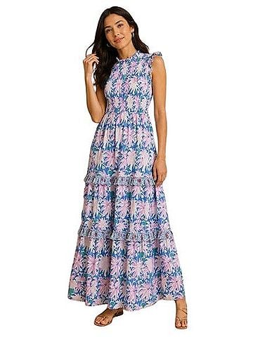 Oliphant Smocked Maxi Dress Casual Dress (view 1)