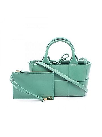 Bottega Veneta Bottega Veneta Candy Arco Tote 2-Way Bag Handbag Leather Women's Green (view 1)