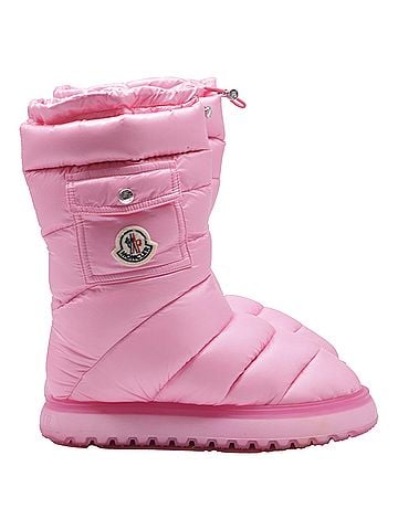 Moncler Moncler Gaia Pocket Mid Boots in Pink Polyamide (view 1)
