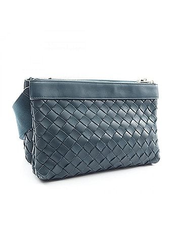 Bottega Veneta Bottega Veneta Intrecciato Duo Shoulder Bag/Handbag, Leather, Men's, Green (view 2)