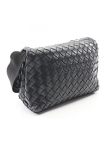 Bottega Veneta Bottega Veneta Intrecciato Shoulder Bag/Handbag, Leather, Men's, Black (view 2)