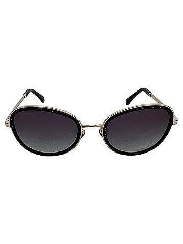 Chanel Chanel Gradient Crystal Round Glasses in Black Metal (view 2)