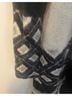 Vince. Color Block Black White Gray Wool Cardigan Size S - photo 4