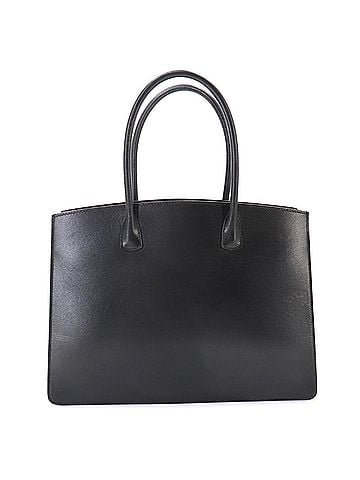 Hermès Hermes White Bass PM Tote Handbag, Box Calf Leather, Black with Gold Hardware (view 2)