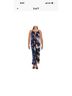 Studio Floral Multi Color Blue Jumpsuit Size XL - photo 6