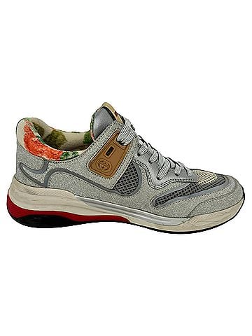 Gucci Gucci Ultrapace Low Top Sneakers in Silver Glitter (view 1)