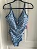 Lilly Pulitzer Floral Blue White One Piece Swimsuit Size 12 - photo 4
