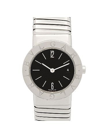 Bvlgari Bulgari BVLGARI Tubogas Watch Stainless Steel Ladies Black BB262TS (view 1)