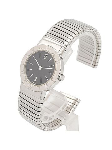 Bvlgari Bulgari BVLGARI Tubogas Watch Stainless Steel Ladies Black BB262TS (view 2)