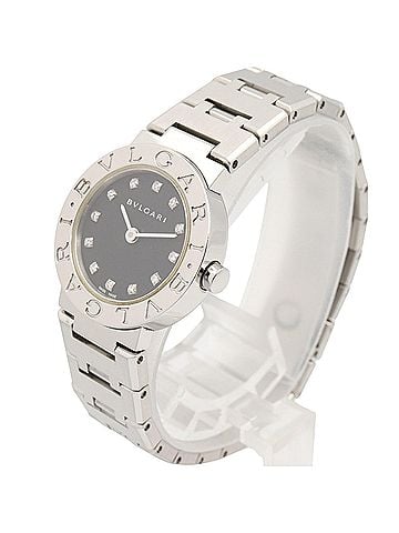 Bvlgari BVLGARI Bulgari 12-Diamond Watch Stainless Steel Diamond Ladies Black BB23SS (view 2)