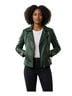 Bernardo 100% Polyurethane 100% Polyester Green Leather Jacket Size M - photo 1