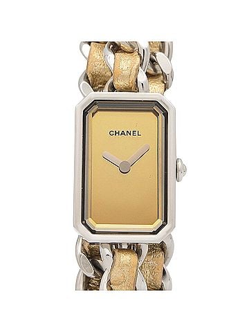 Chanel Chanel CHANEL Première Rock Watch, Stainless Steel, Leather Strap, Ladies, Gold Tone, Mirror Finish, H5583 (view 1)