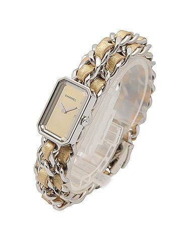 Chanel Chanel CHANEL Première Rock Watch, Stainless Steel, Leather Strap, Ladies, Gold Tone, Mirror Finish, H5583 (view 2)