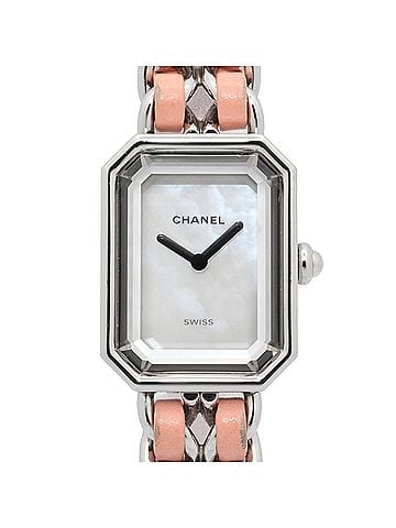 Chanel Chanel Première Rock Limited Edition (1200 pieces worldwide) Watch, Stainless Steel, Leather Strap, Women's, White with Shell, H6359 (view 1)